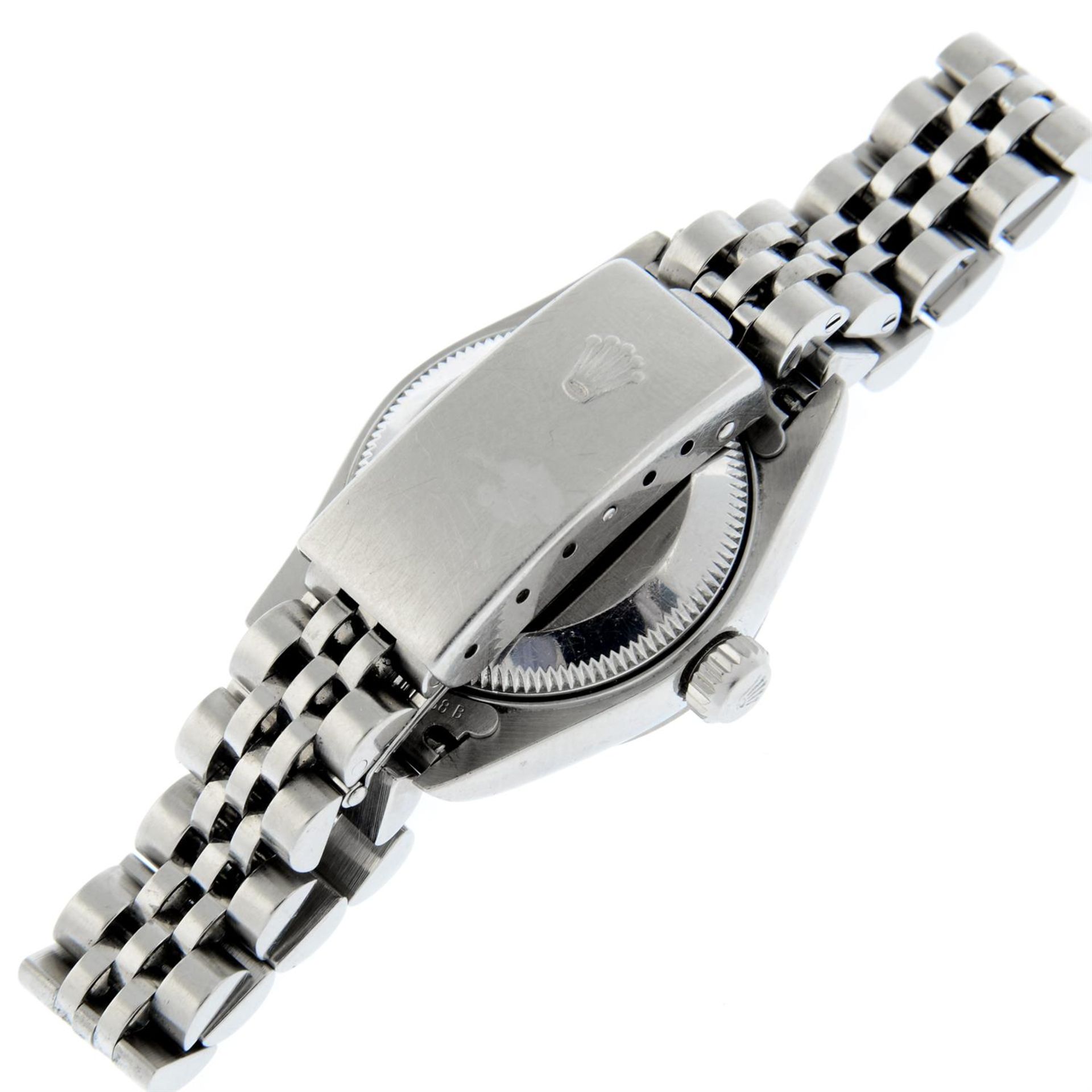 ROLEX - a stainless steel Oyster Perpetual Date bracelet watch, 25mm. - Image 2 of 5