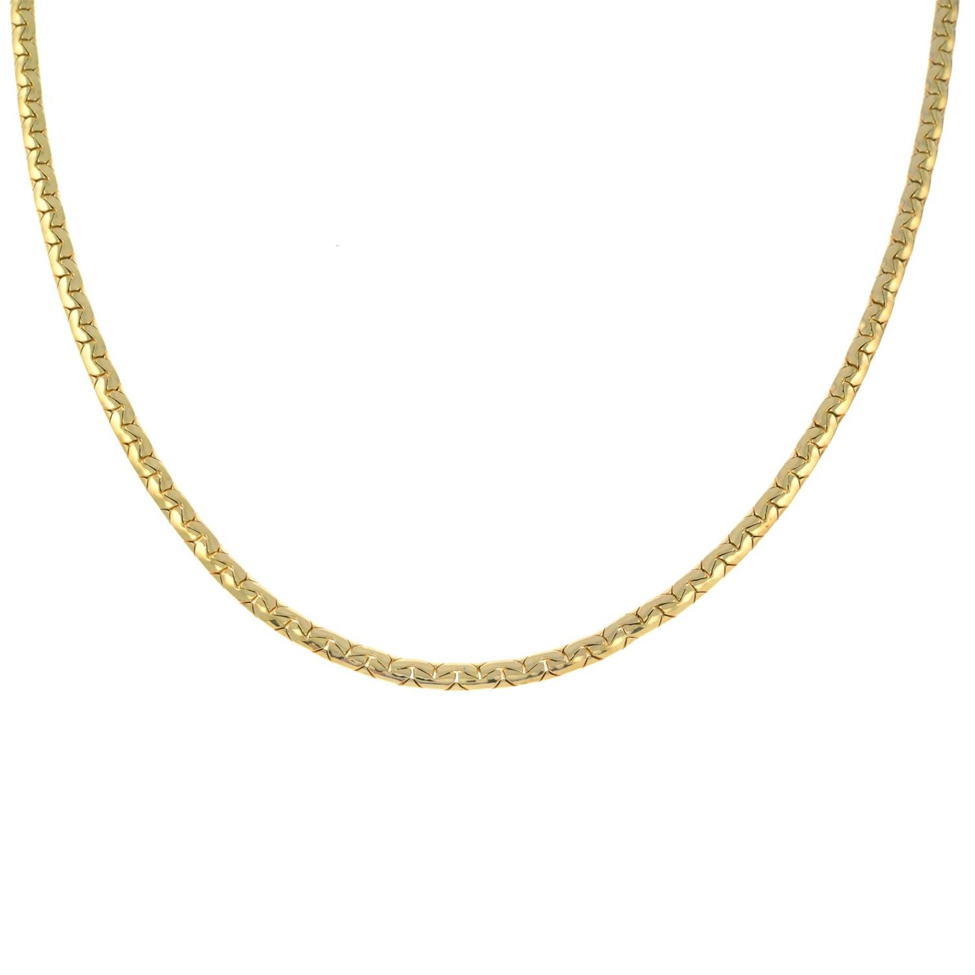 CHRISTIAN DIOR - a snake chain necklace.