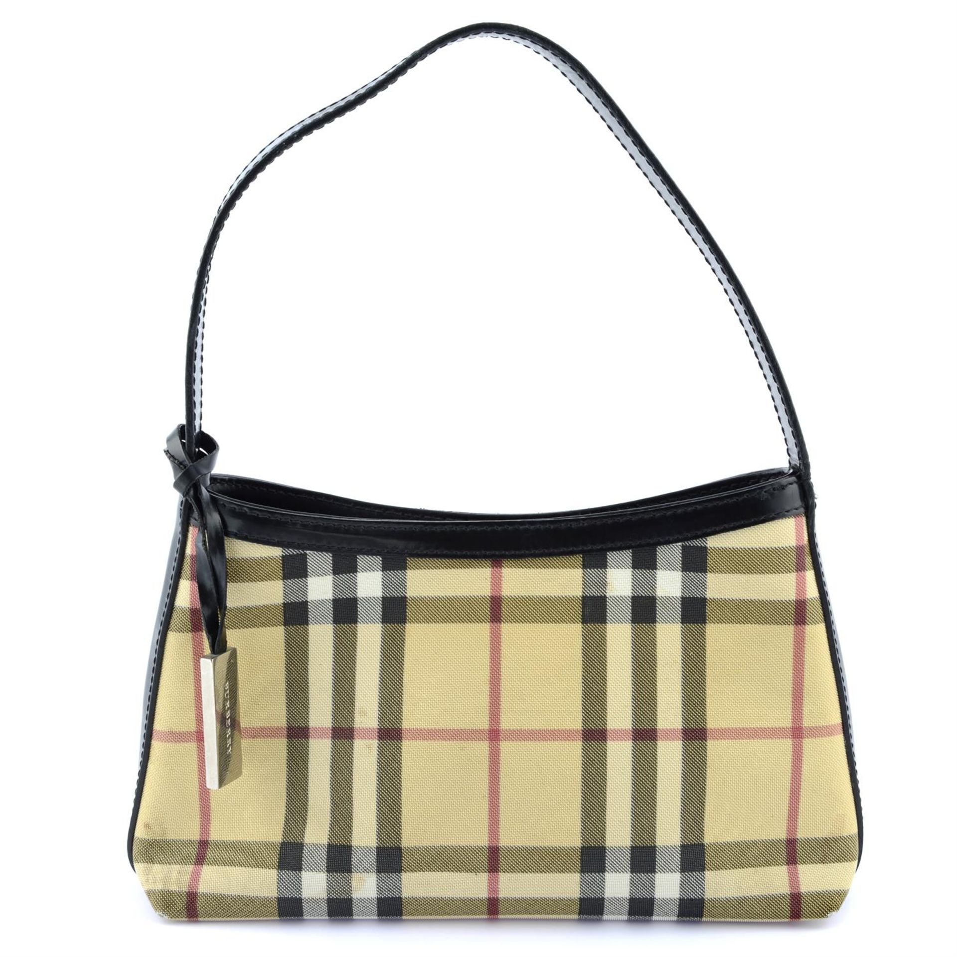 BURBERRY - a Nova check small shoulder bag.