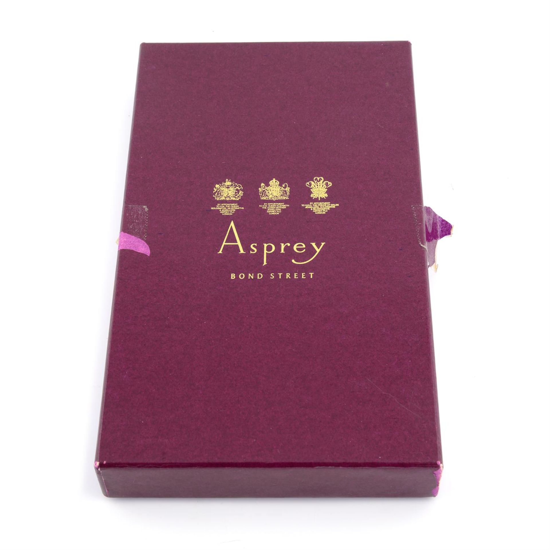 ASPREY - a black patent Crocodile leather wallet with 9ct gold mounted edges. - Bild 4 aus 4