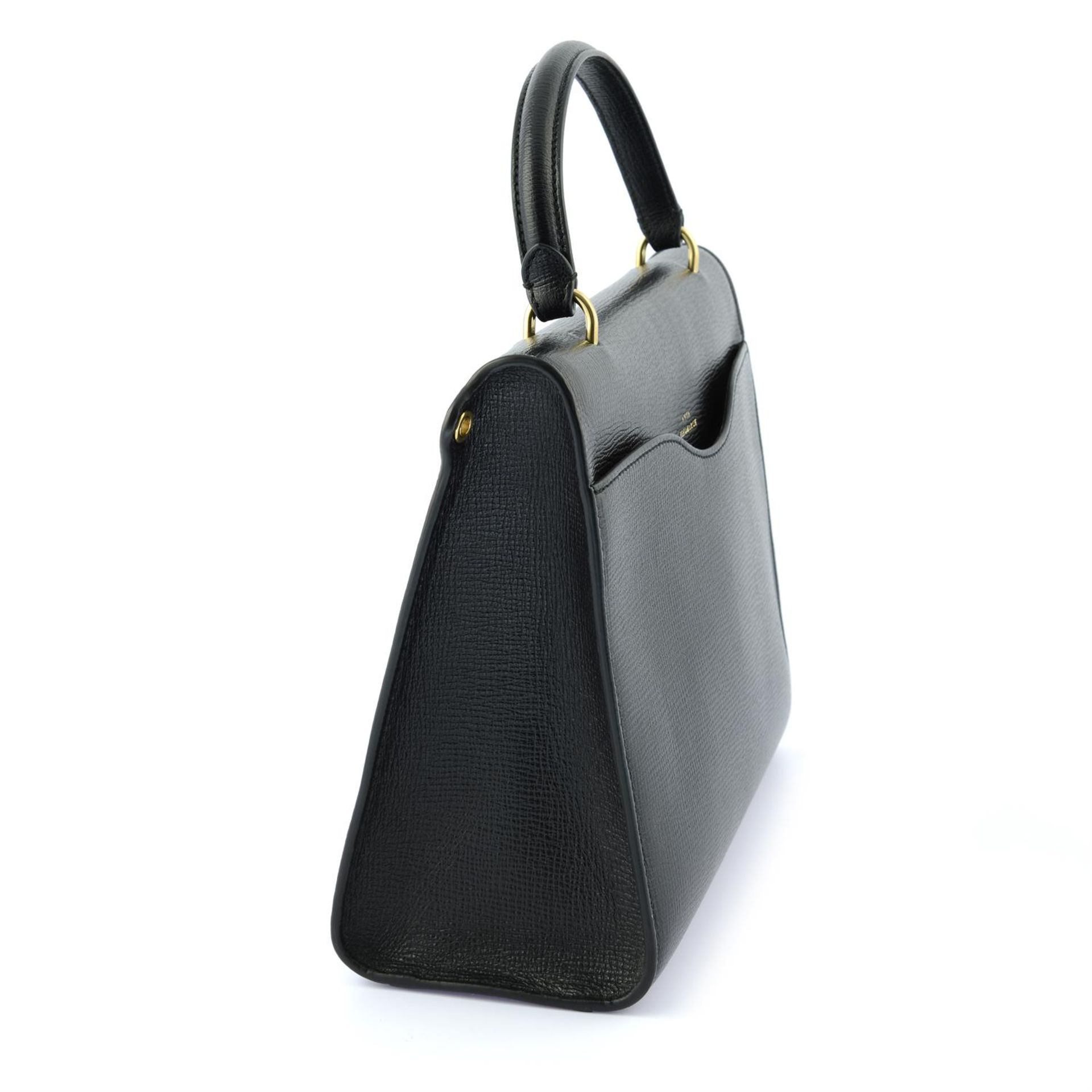 ANYA HINDMARCH - a black leather handbag. - Bild 3 aus 5