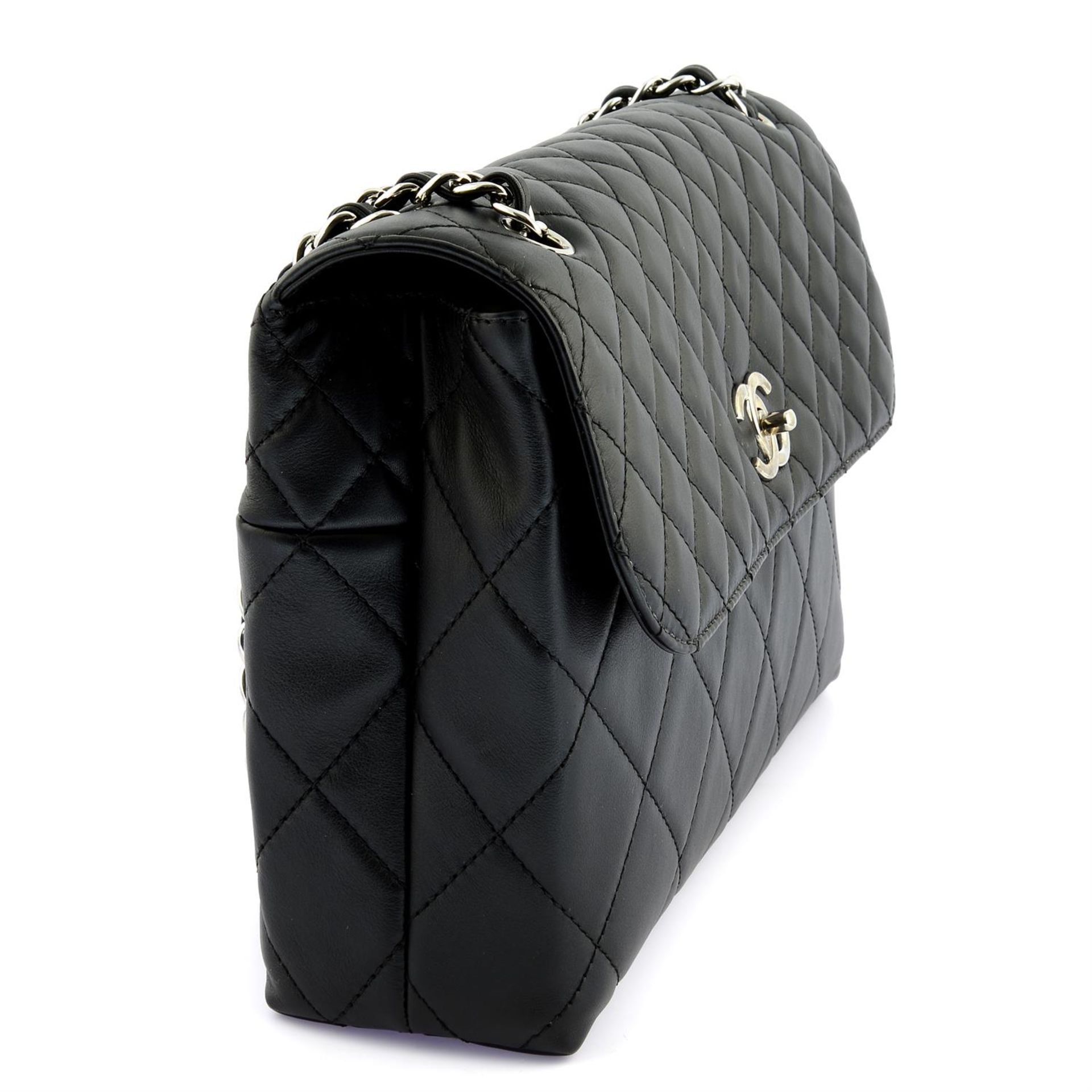 CHANEL - a black Calfskin leather Business flap bag. - Image 4 of 6