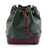 BOTTEGA VENETA - a green Marco Polo bucket bag.