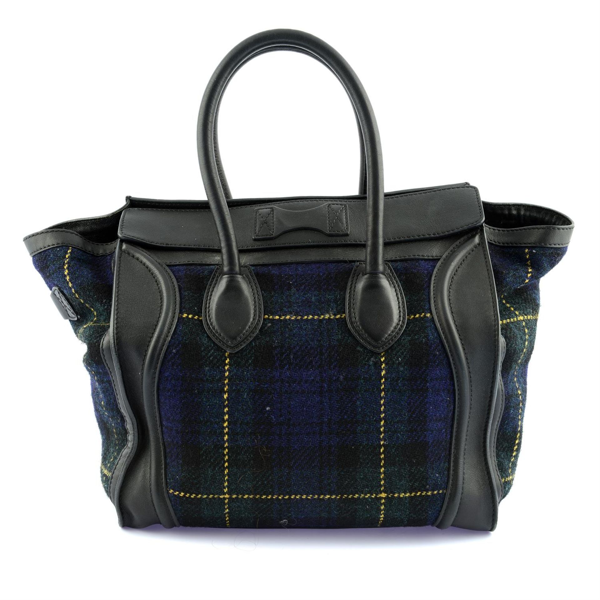 CÉLINE - a Midnight Tweed Tartan Luggage Tote. - Image 2 of 6