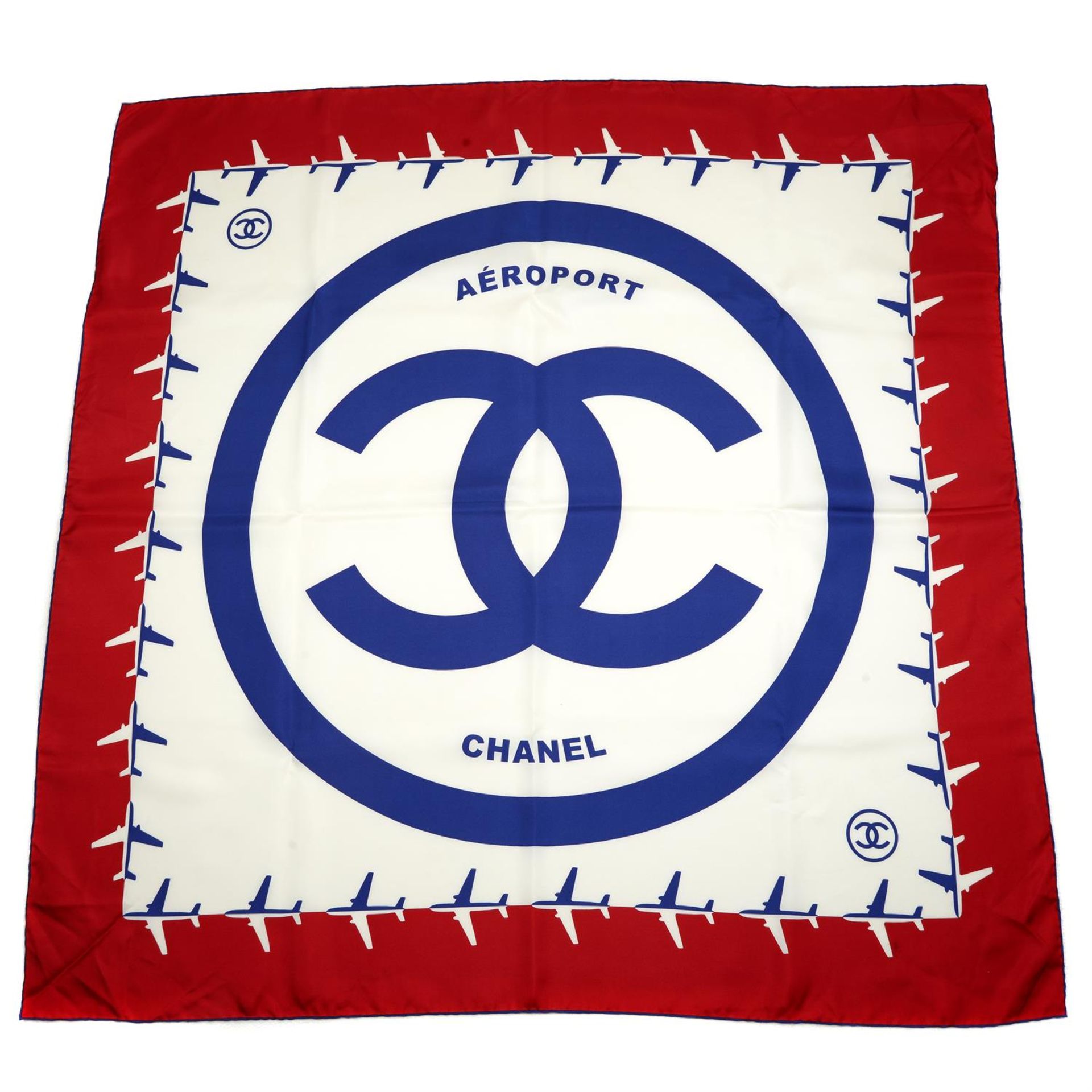 CHANEL - a Chanel Airlines silk scarf.