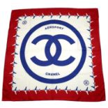 CHANEL - a Chanel Airlines silk scarf.