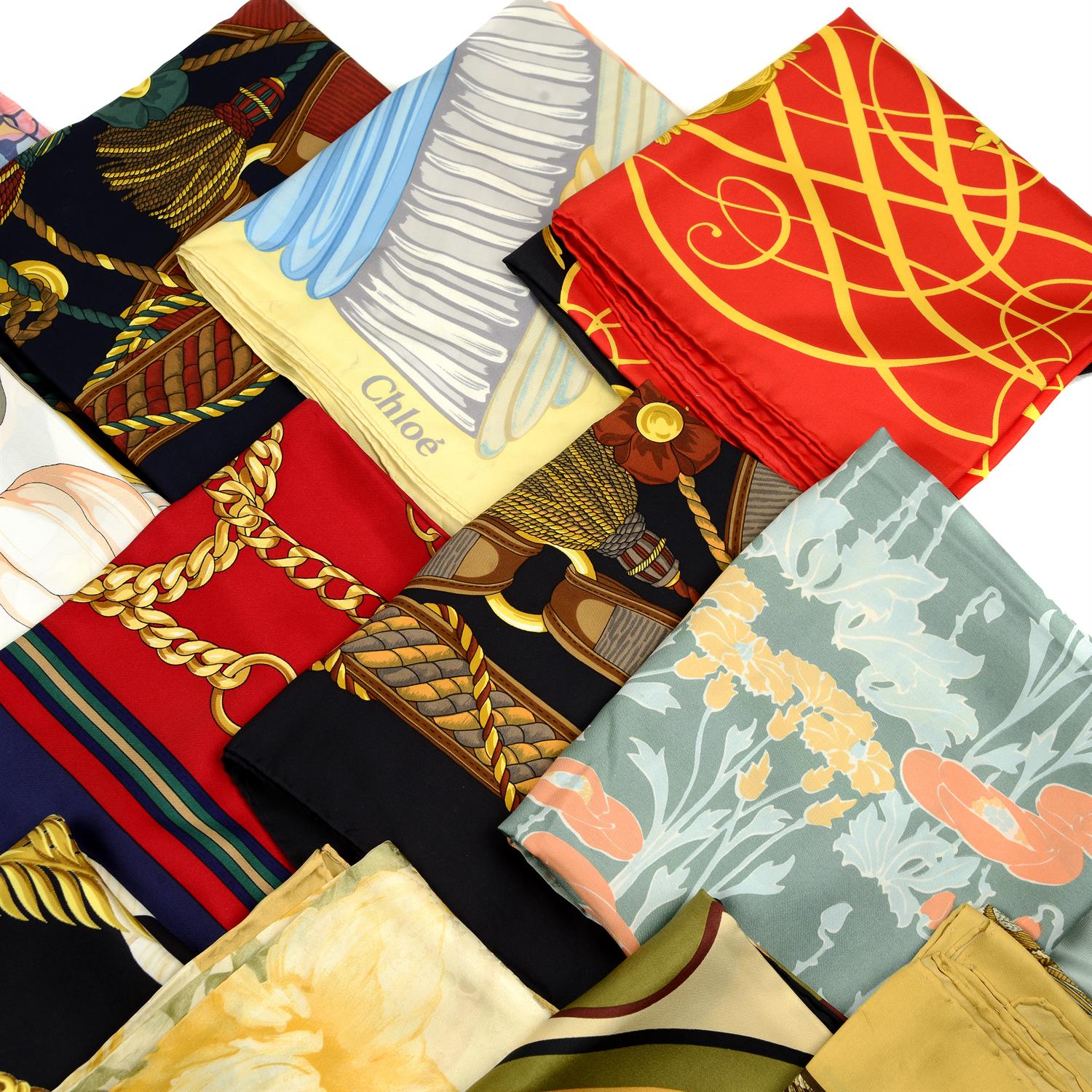 A selection of twenty-two silk scarves. - Image 3 of 5