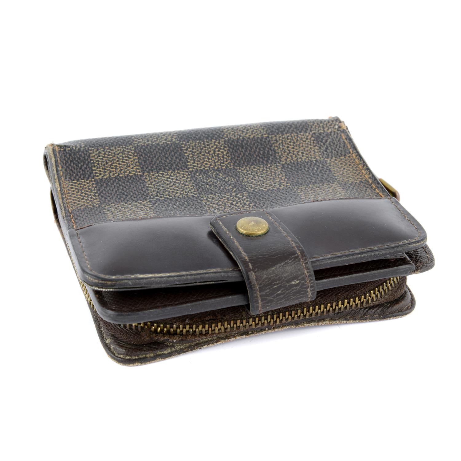 LOUIS VUITTON - a Damier Ebene Compact zip wallet. - Image 3 of 3