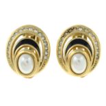 CHRISTIAN DIOR - a pair of clip-on earrings.