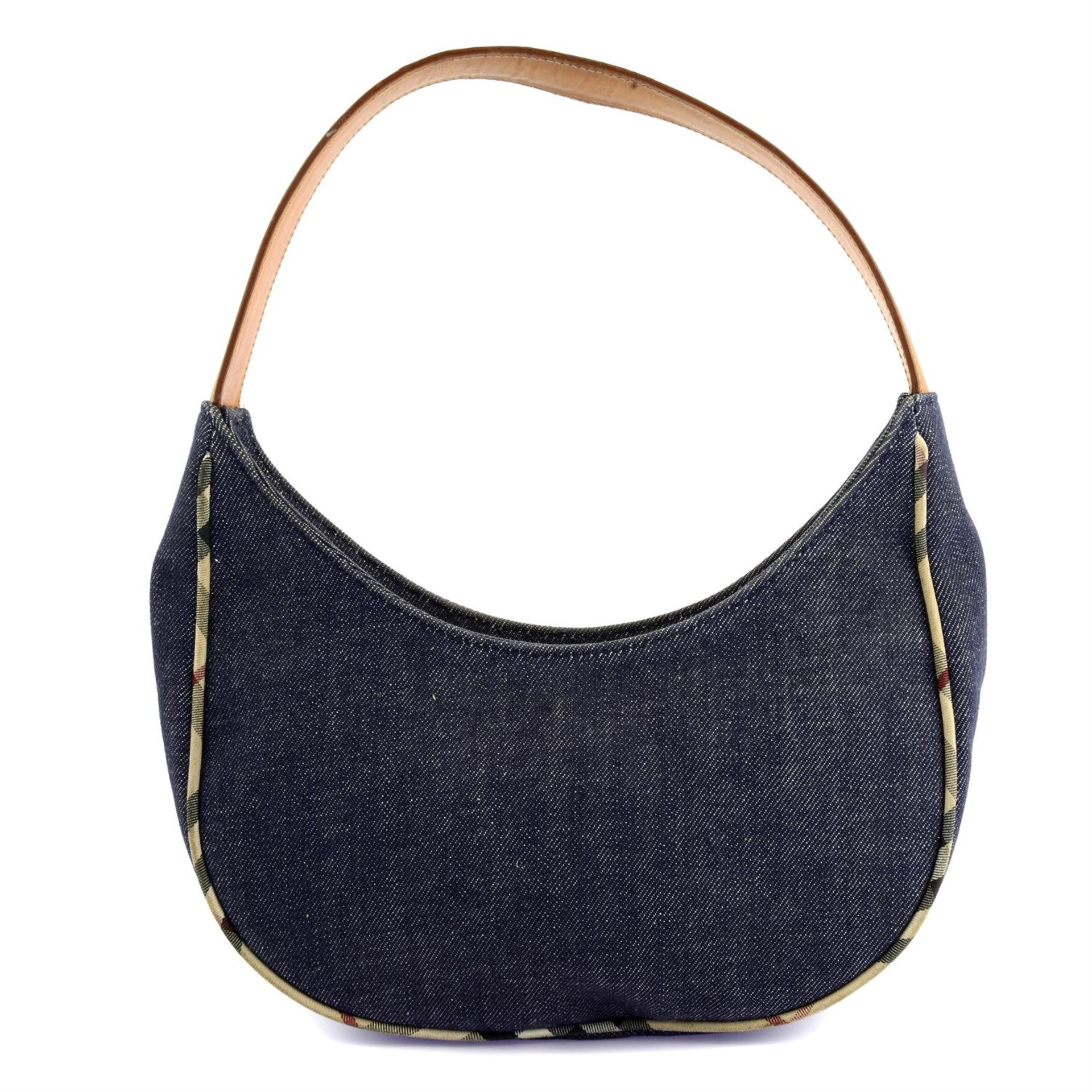 BURBERRY - a blue denim handbag. - Bild 2 aus 4