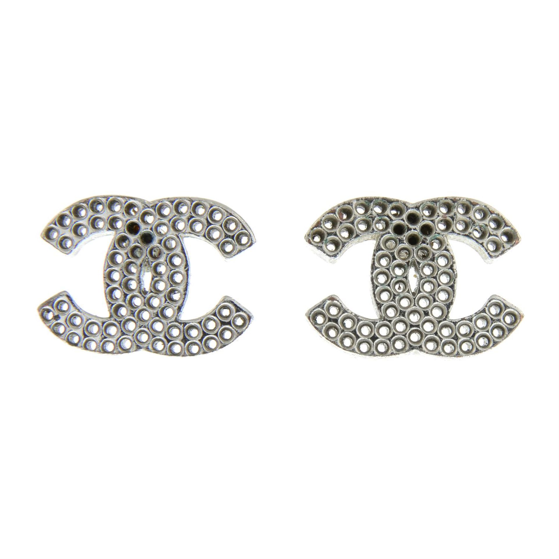 CHANEL - a pair of stud earrings.