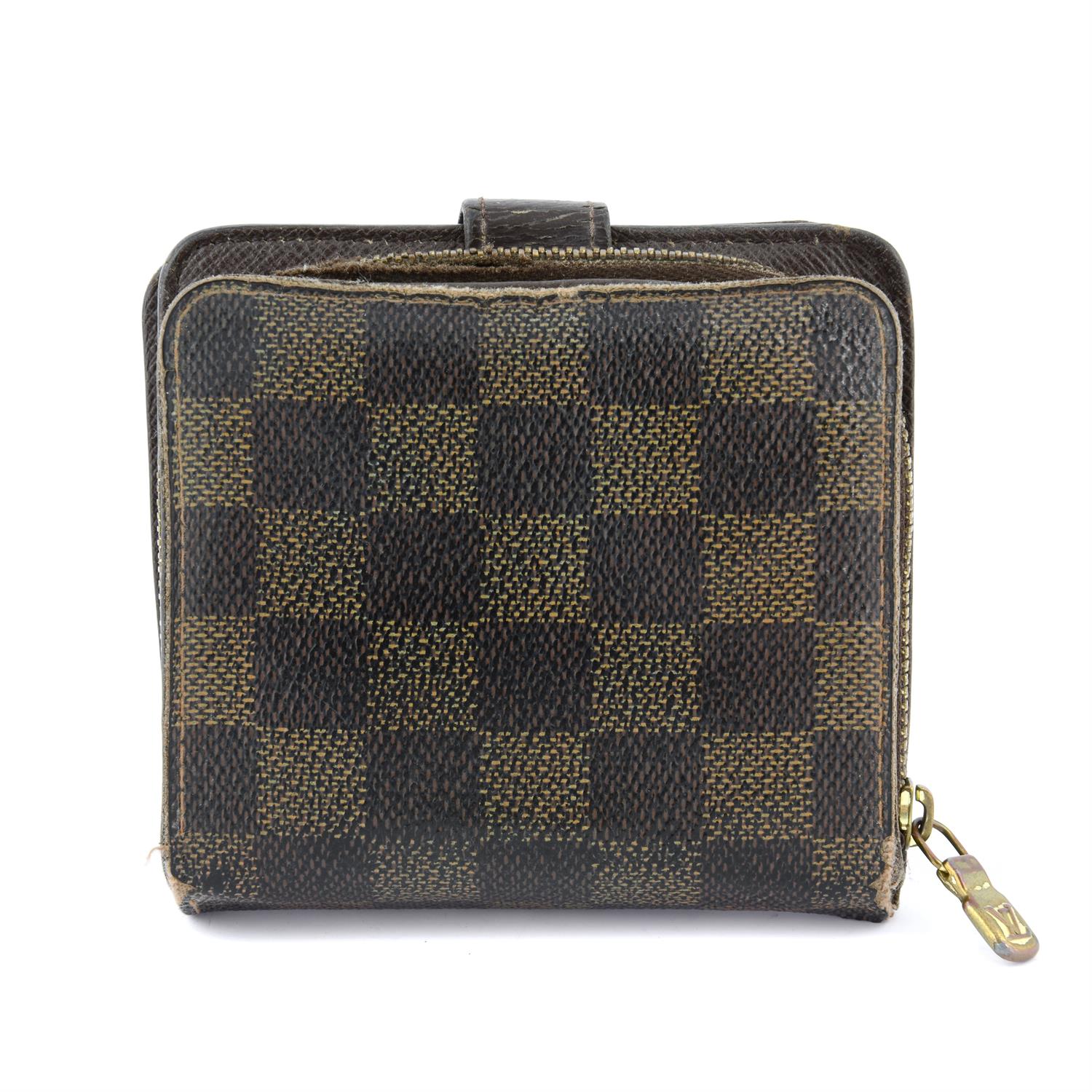 LOUIS VUITTON - a Damier Ebene Compact zip wallet. - Image 2 of 3