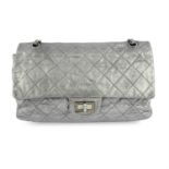 CHANEL - a metallic calfskin Reissue 2.55 double flap bag.