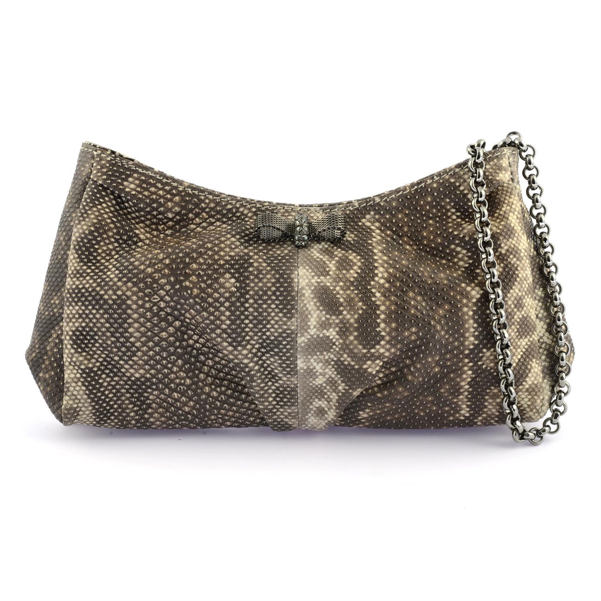 CHRISTIAN LOUBOUTIN - a Lizard leather wristlet.