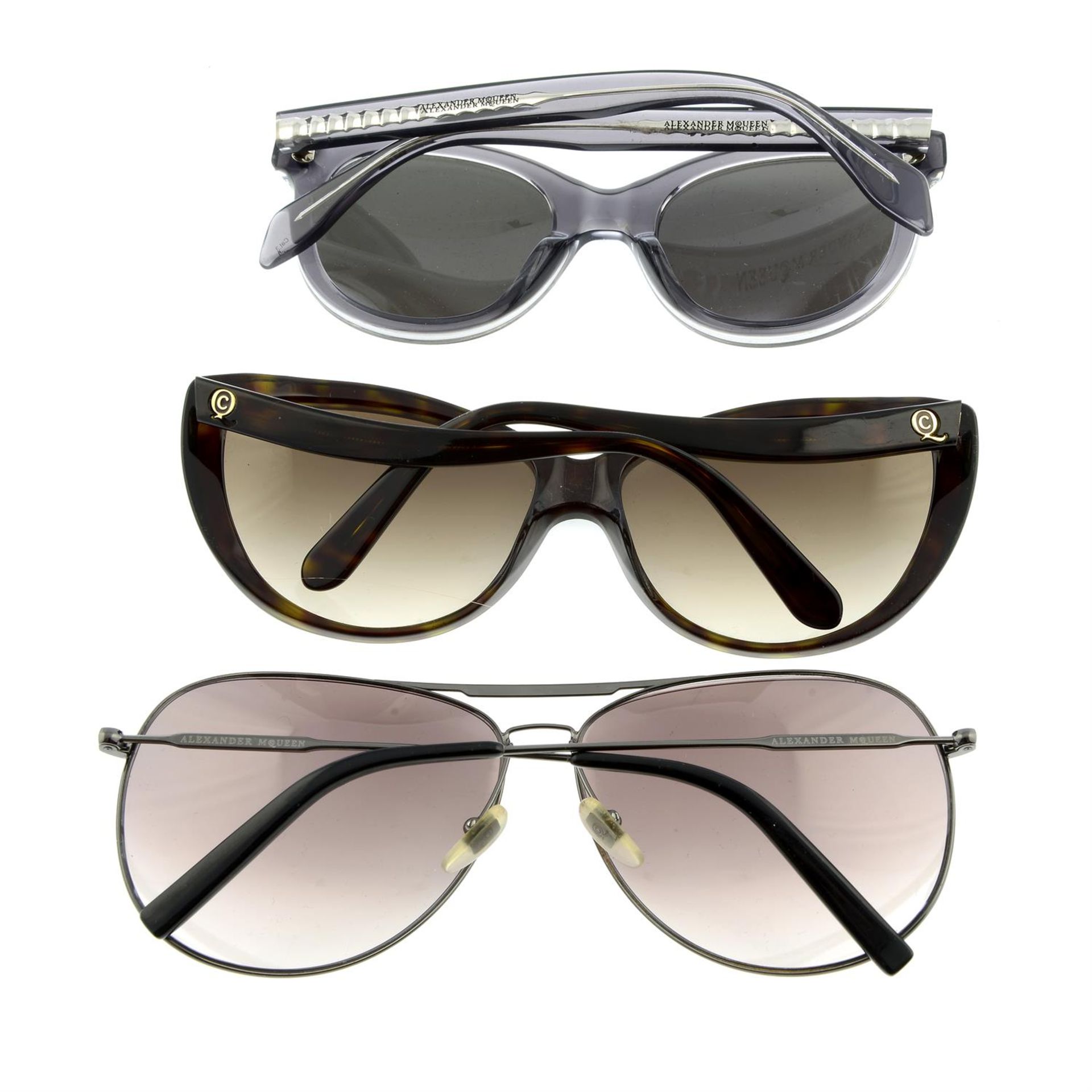 ALEXANDER MCQUEEN - three pairs of sunglasses. - Image 2 of 3