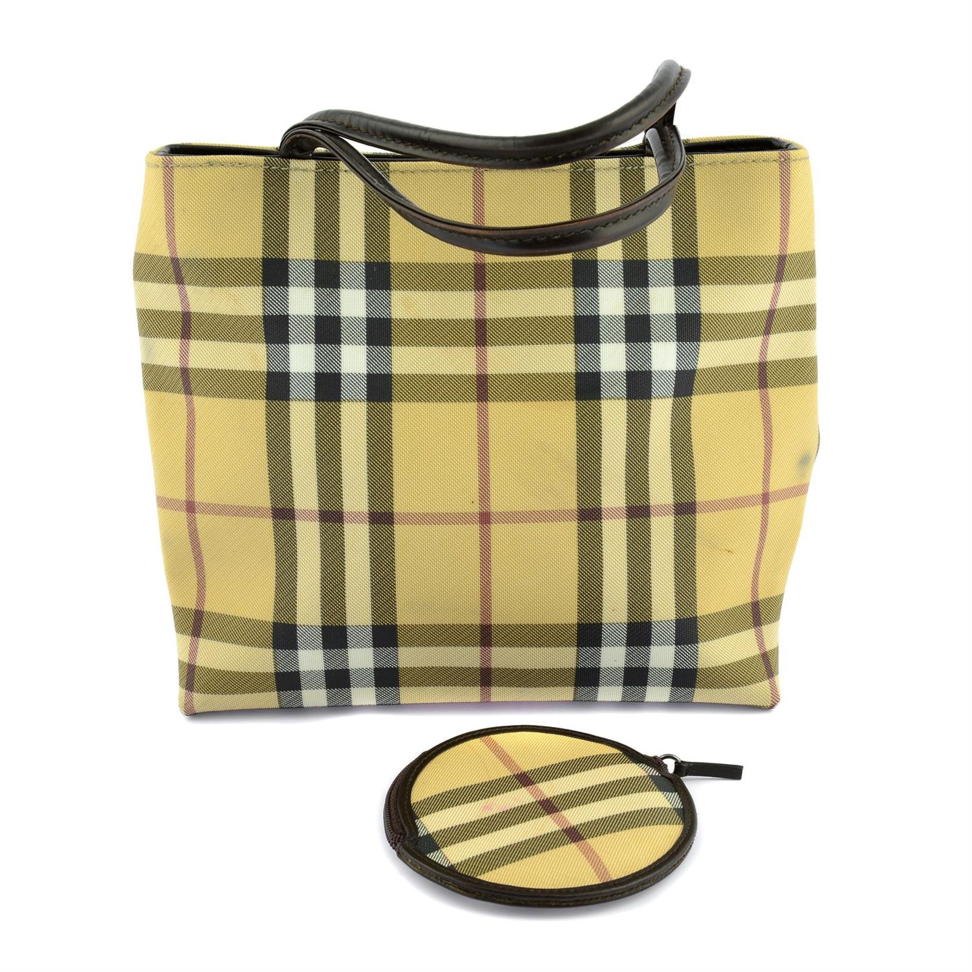 BURBERRY - a Nova check mini shopping tote with matching coin purse. - Image 2 of 6