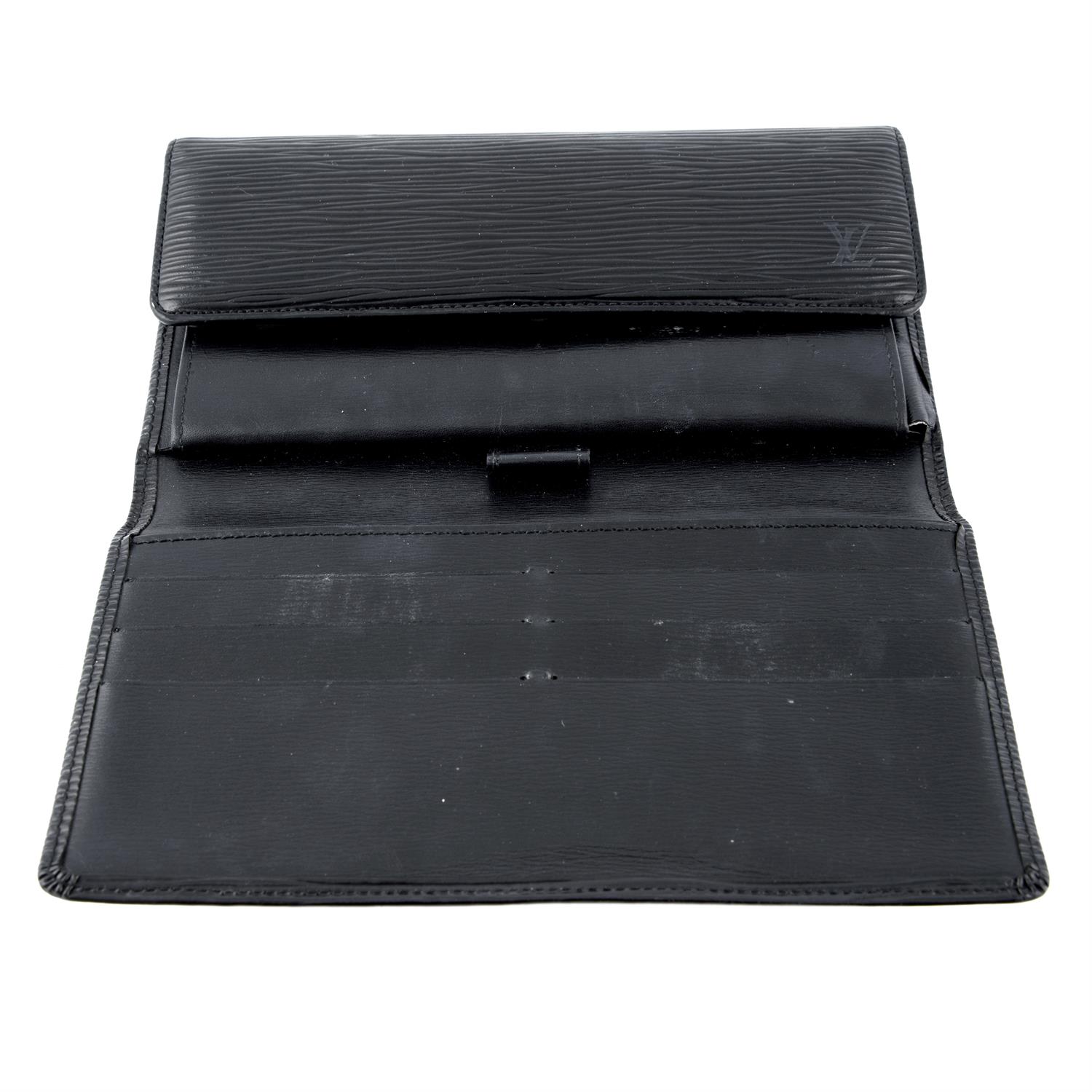 LOUIS VUITTON - a black epi leather trifold wallet. - Image 3 of 3