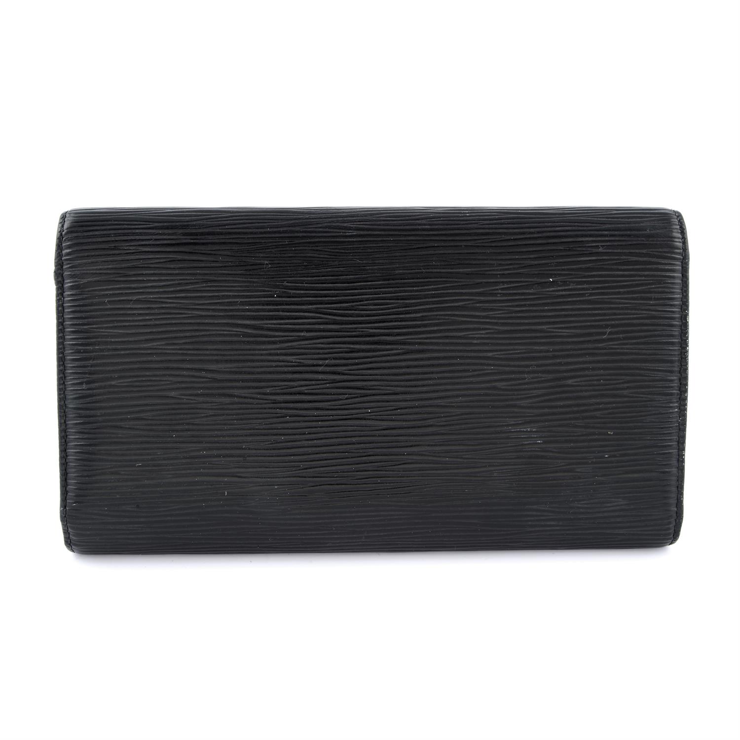 LOUIS VUITTON - a black epi leather trifold wallet. - Image 2 of 3