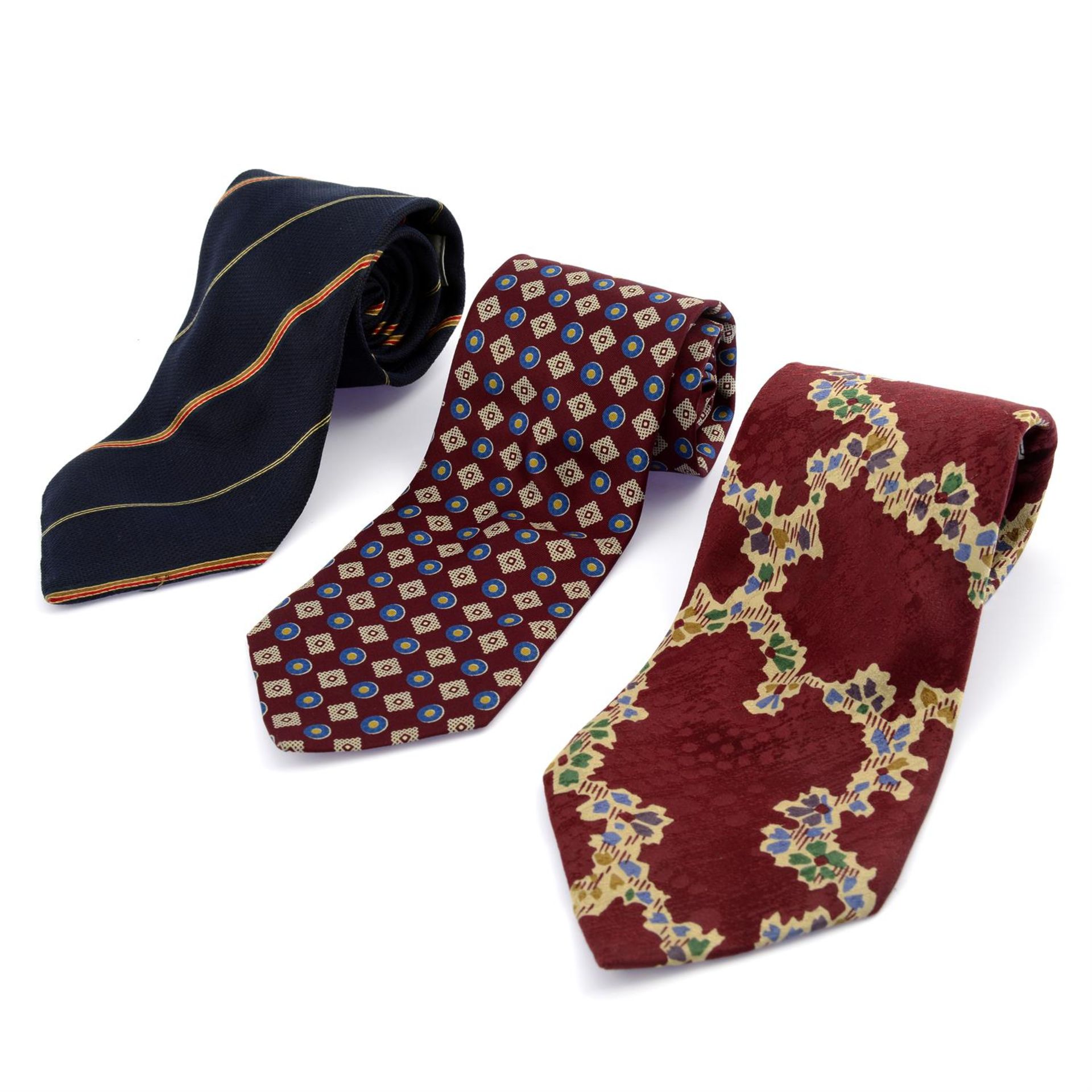 CERRUTI - three silk ties.