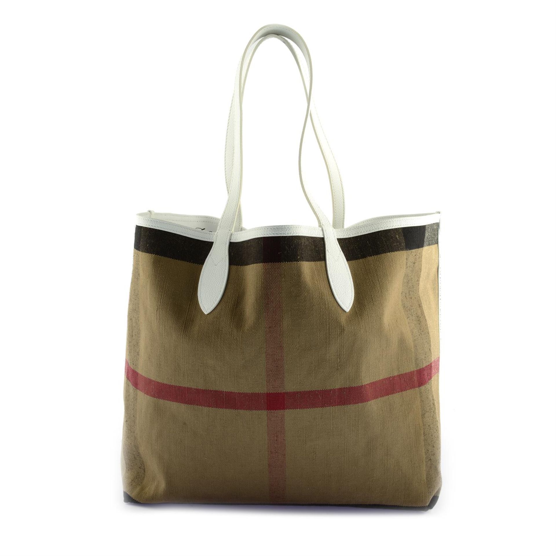 BURBERRY - a Doodle reversible shopping tote.