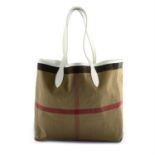 BURBERRY - a Doodle reversible shopping tote.