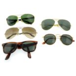 RAY BAN - five pairs of sunglasses.