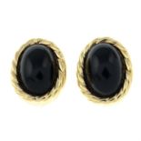 CHRISTIAN DIOR - a pair of clip-on earrings.