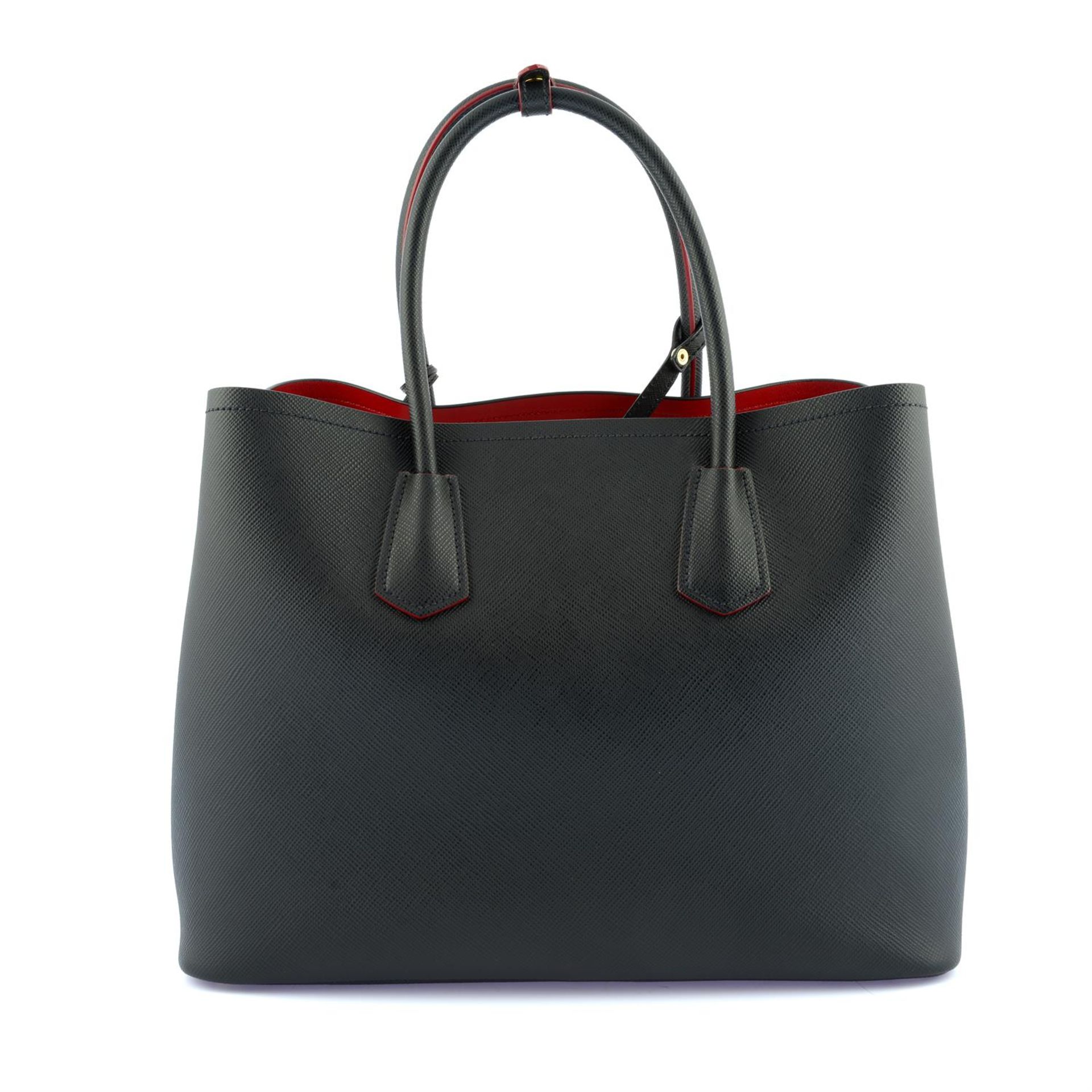 PRADA - a Black Bibliotheque tote bag. - Image 2 of 5