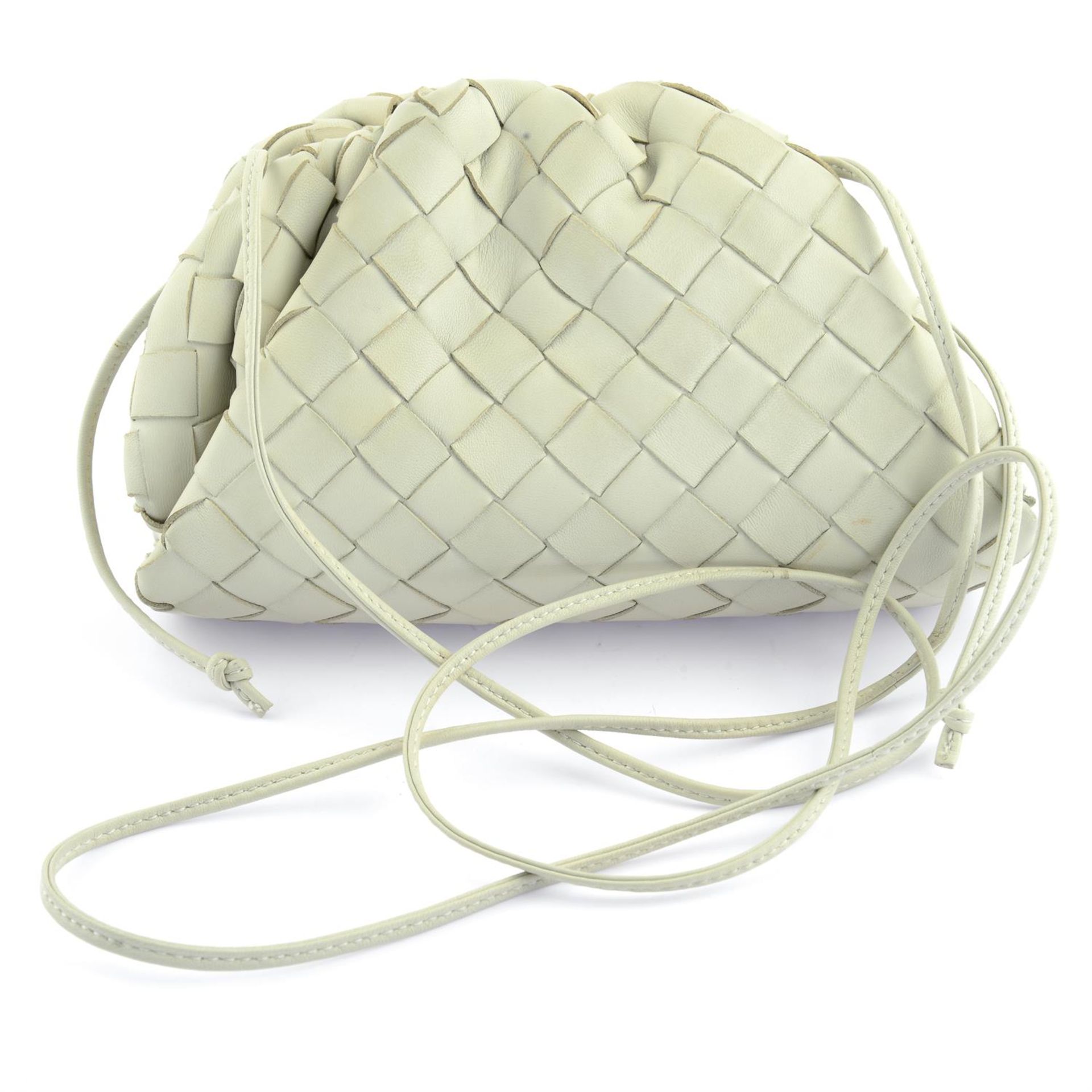 BOTTEGA VENETA - an off-white leather The Pouch. - Image 2 of 4