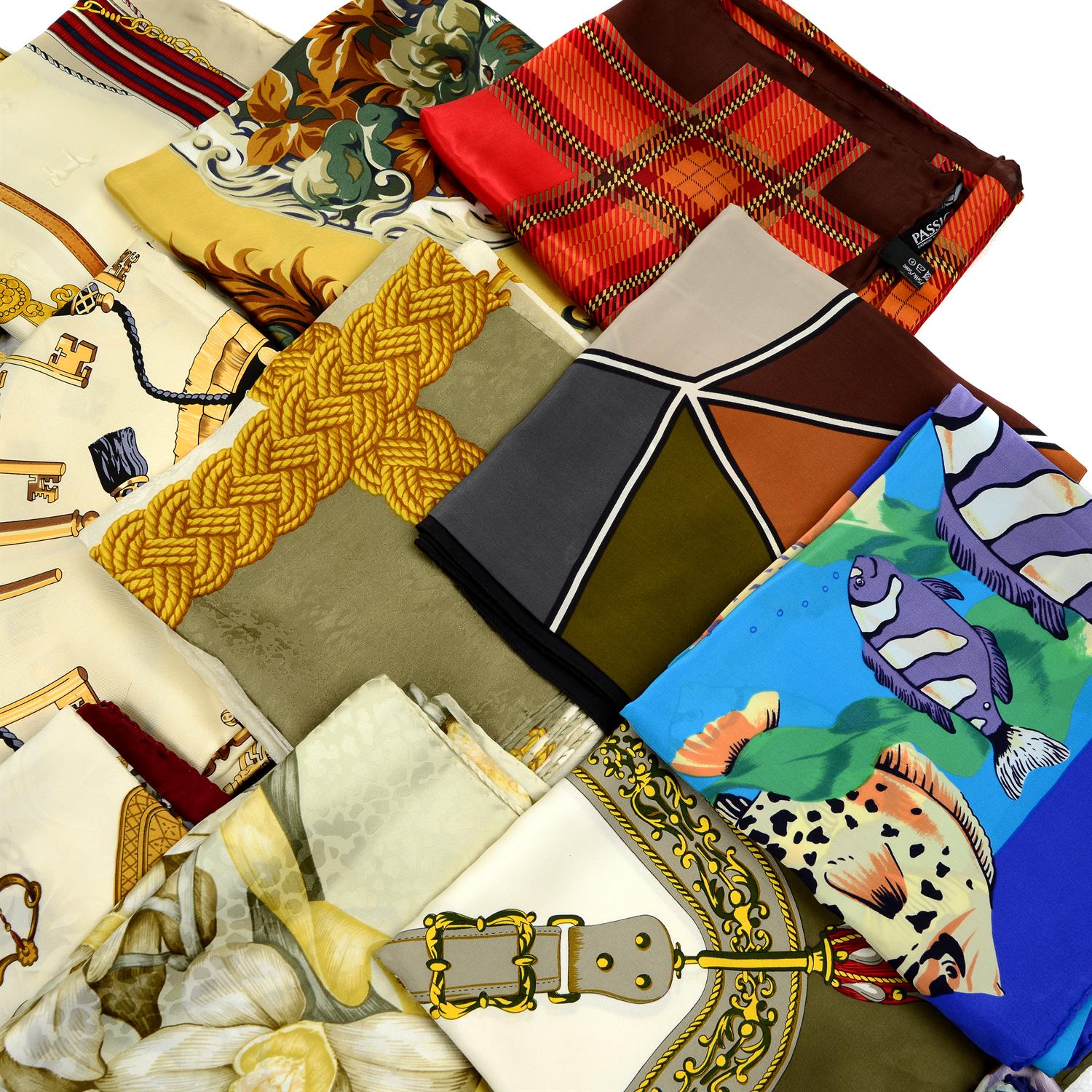 A selection of twenty-two silk scarves. - Image 3 of 5