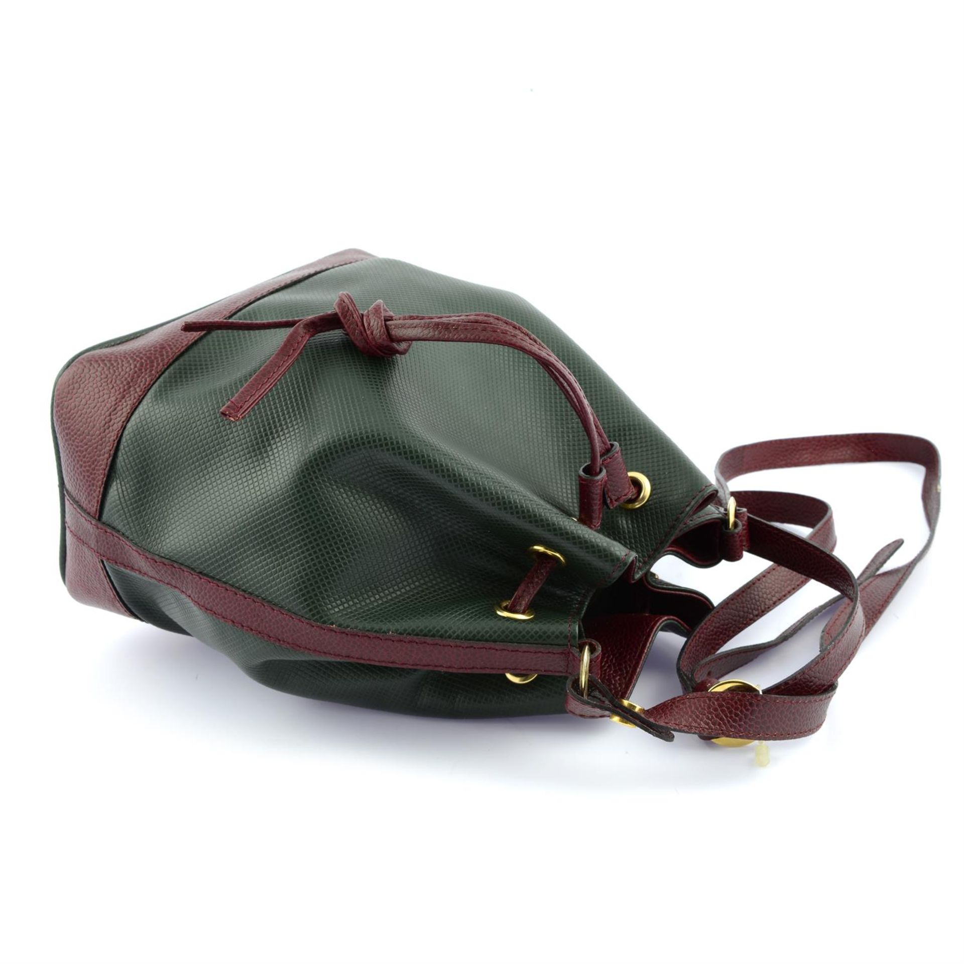 BOTTEGA VENETA - a green Marco Polo bucket bag. - Image 3 of 4