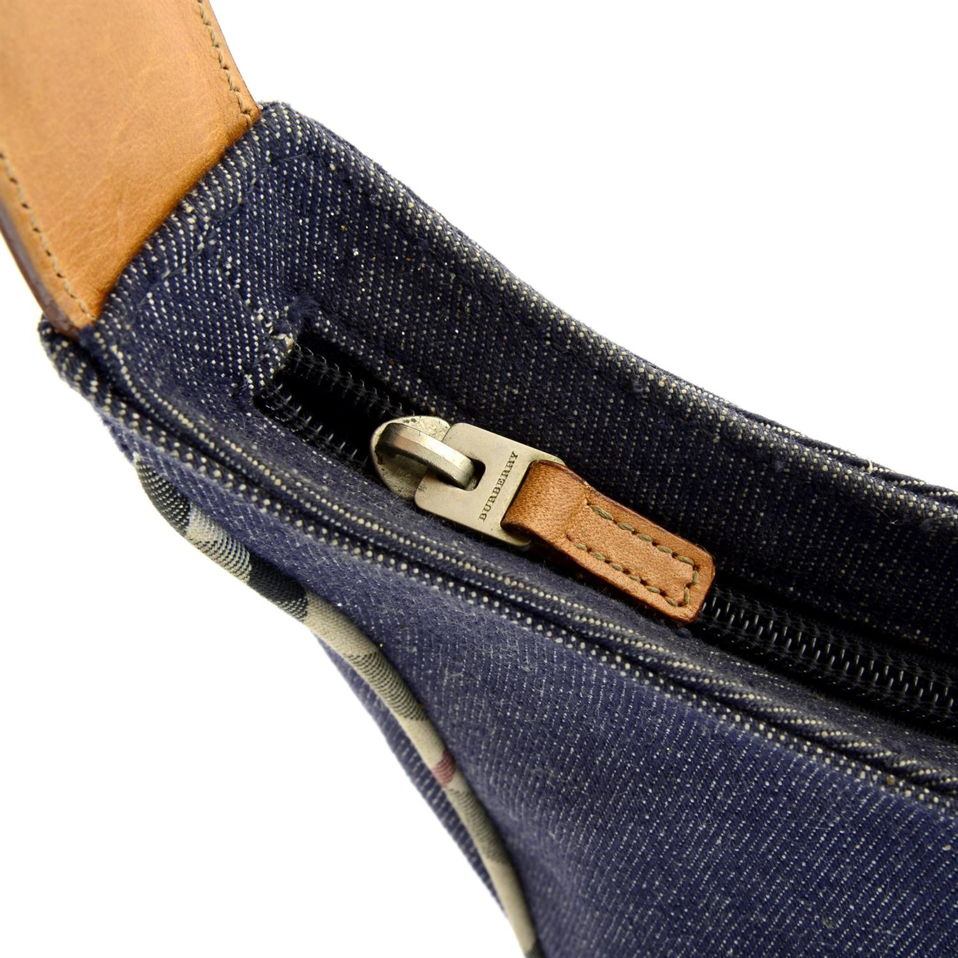 BURBERRY - a blue denim handbag. - Image 4 of 4