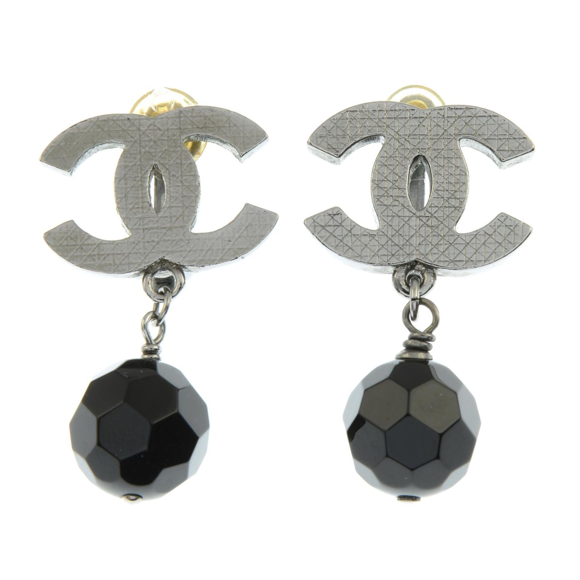 CHANEL - a pair of clip-on earrings.