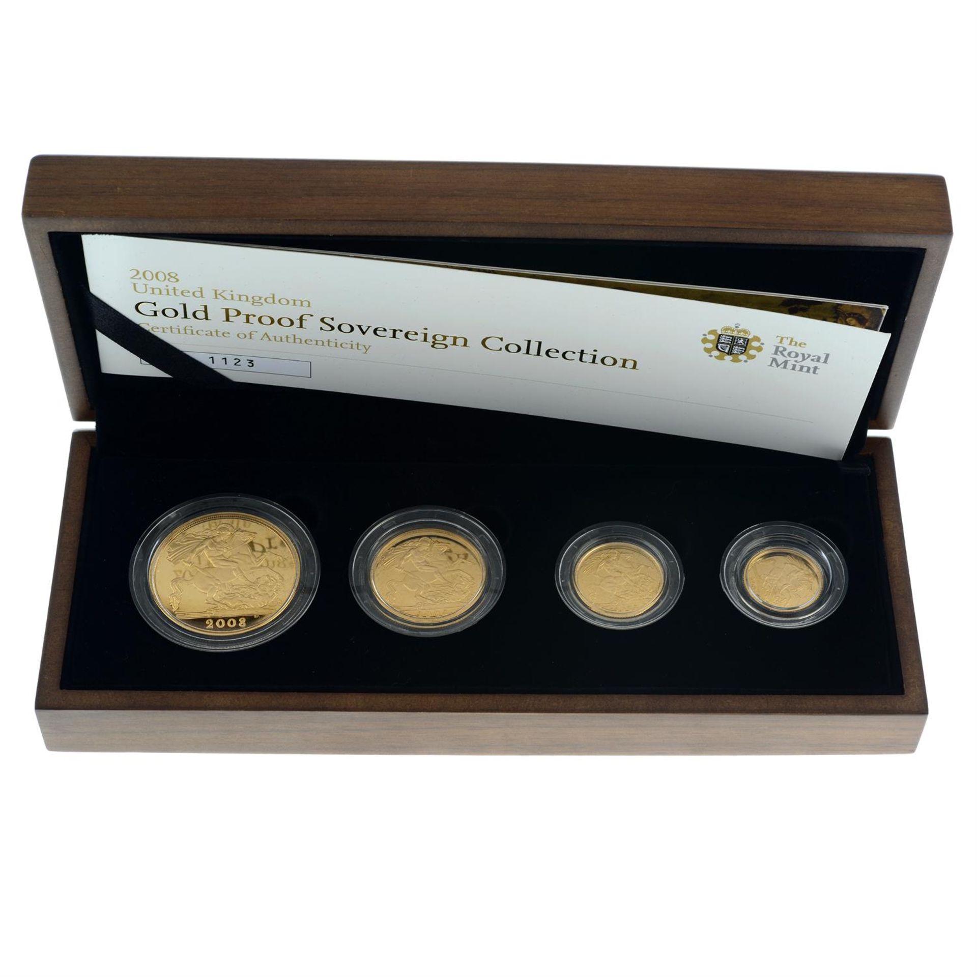 Elizabeth II, gold proof Sovereign Collection 2008.