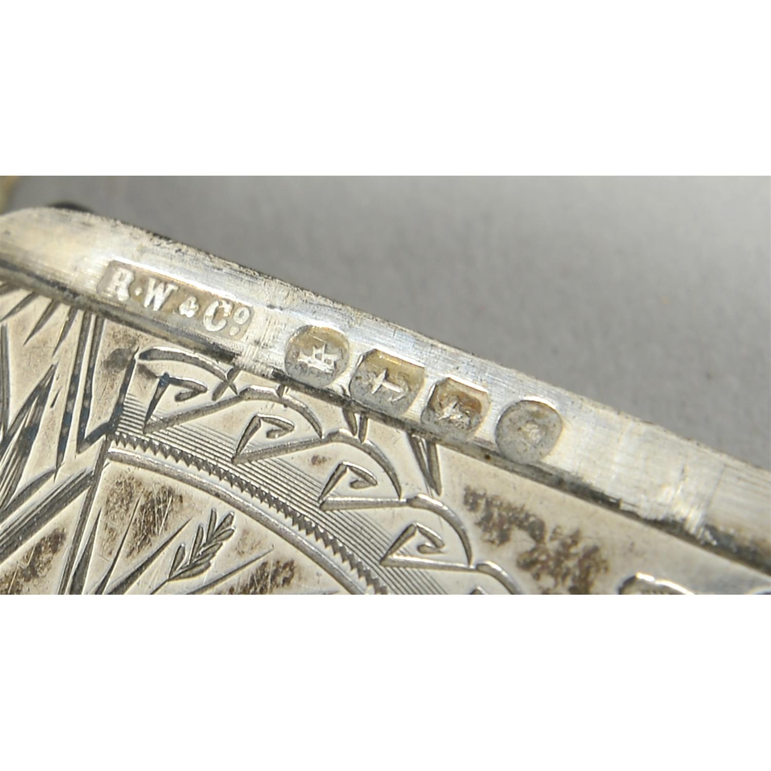 Four late Victorian silver vesta cases. - Image 5 of 5