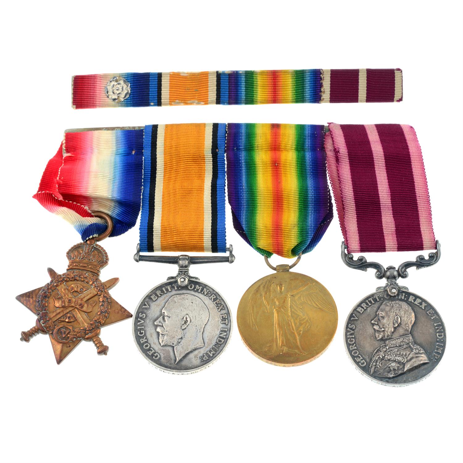 A Great War Trio, together with an Army Meritorious Service Medal. (4).