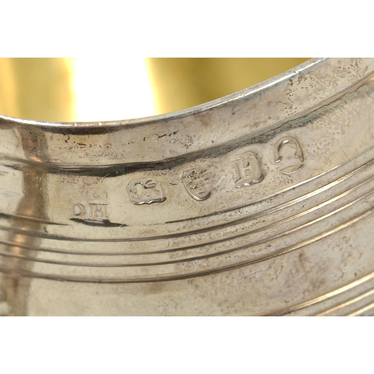 Three George III silver cream jugs (some damage/repairs). (3). - Image 3 of 4