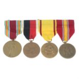 A selection of American military medals, etc.
