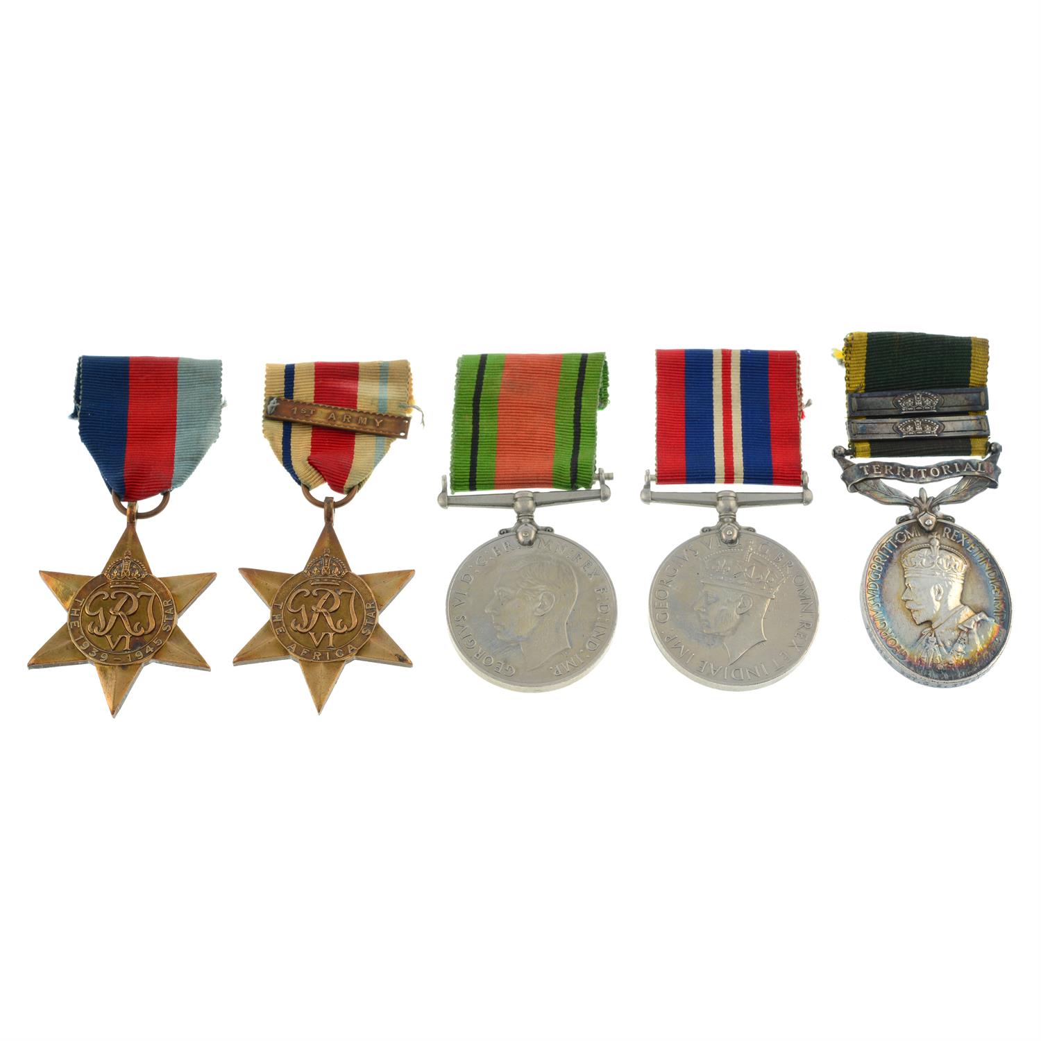 A group of seven Great War and later medals. - Image 4 of 7