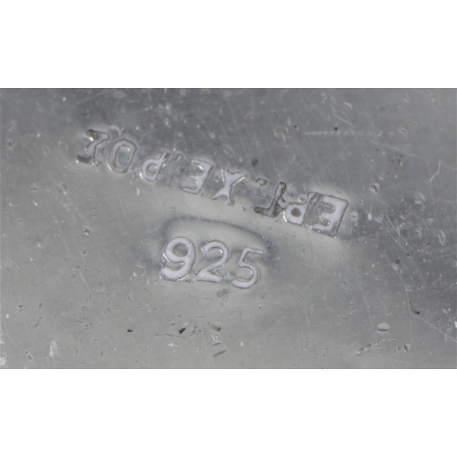 A late Victorian small silver pierced dish, together with another small dish marked 925. (2). - Image 3 of 3