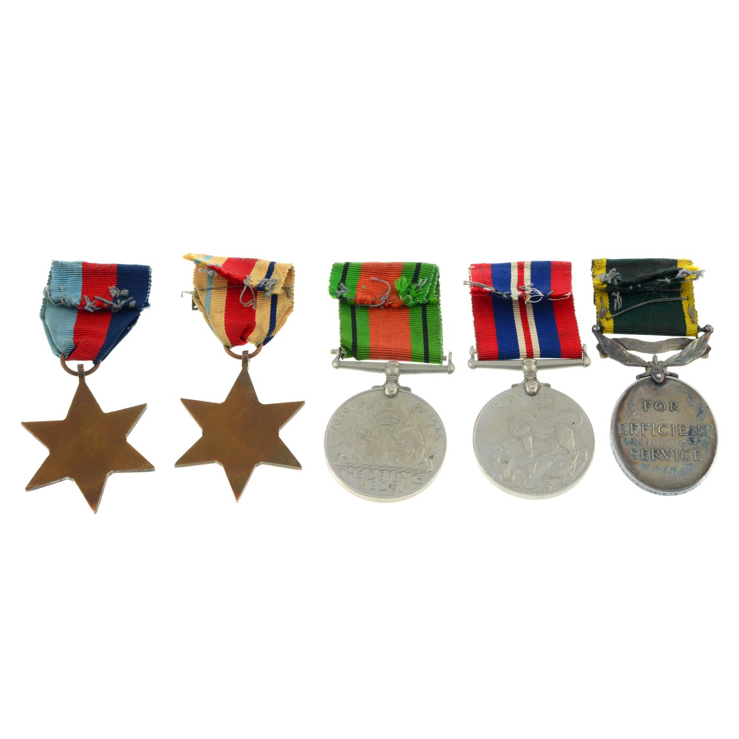 A group of seven Great War and later medals. - Image 5 of 7