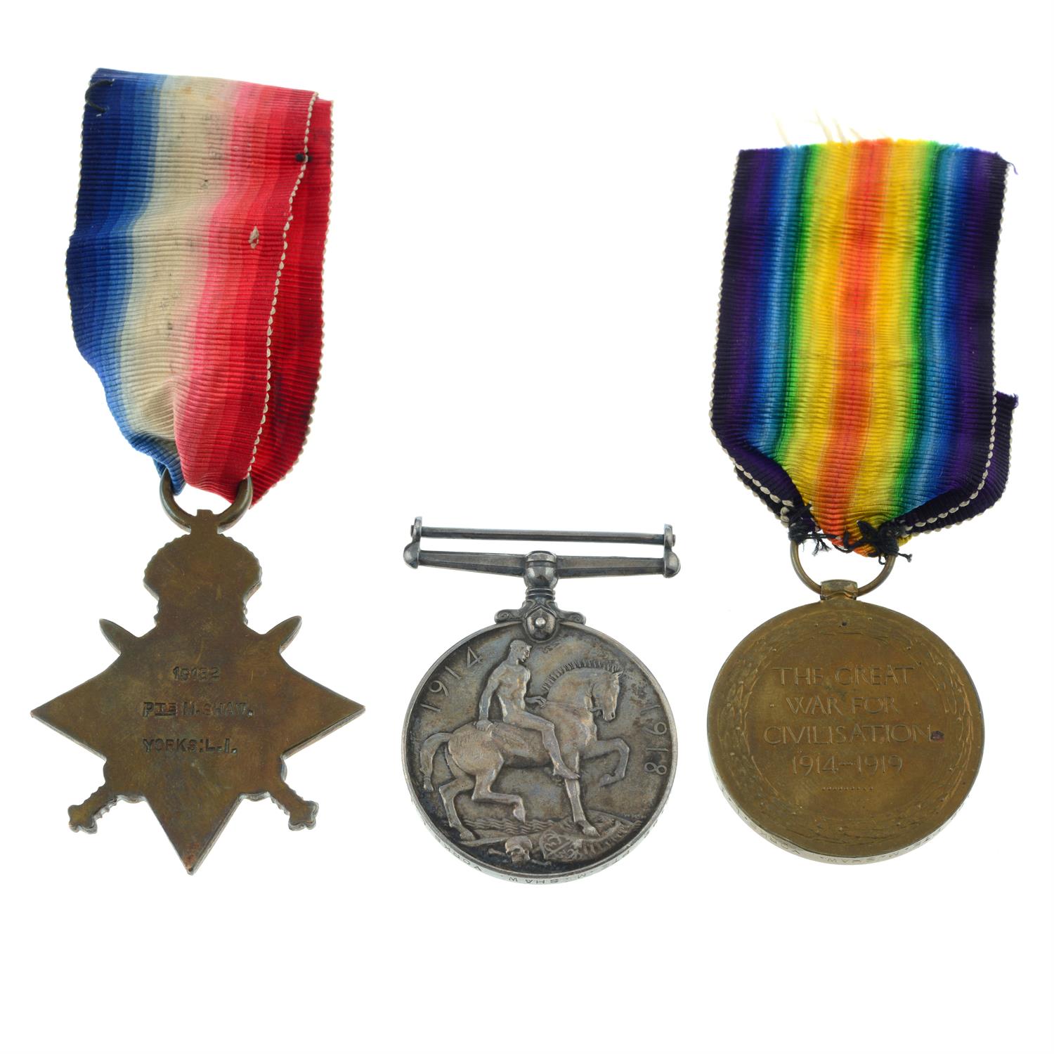 A Great War family group of medals. - Image 2 of 5