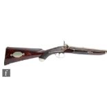 A 19th Century percussion musket, indistinctly signed to action Pannes Bix, 73.5cm octagonal barrel,