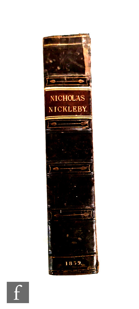 Dickens, Charles - 'The Life and Adventures of Nicholas Nickleby', published by Chapman and Hall,