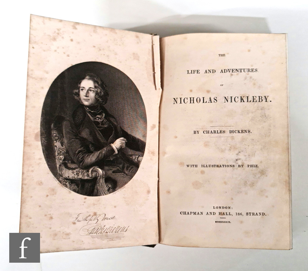 Dickens, Charles - 'The Life and Adventures of Nicholas Nickleby', published by Chapman and Hall, - Image 3 of 3