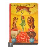 A 1960s pop up book, Circus Life (Tony and the Circus Boy) by Vojtech Kubasta, S/D.