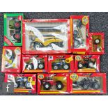 A collection of Britains 1:32 scale agricultural models, comprising 40527 New Holland CX880 Combine,