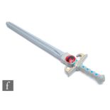 An LJN Thundercats Lion-O Sword of Omens with light up Eye of Thundera, unboxed.