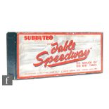 A 1950s Subbuteo Table Speedway, boxed with original mailing box.