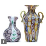 Fratelli Toso - A Murano glass vase circa 1930, of shouldered form and everted rim, formed of